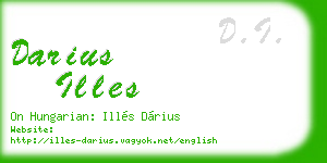 darius illes business card